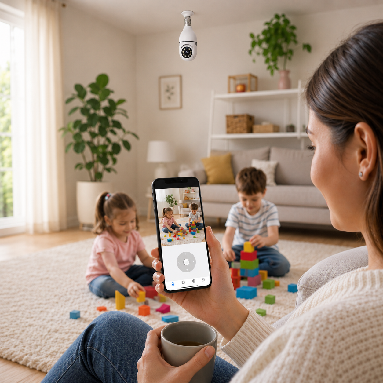 Foco Cámara 360° Wifi