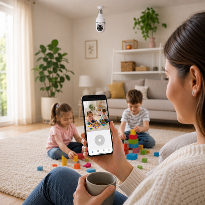 Foco Cámara 360° Wifi